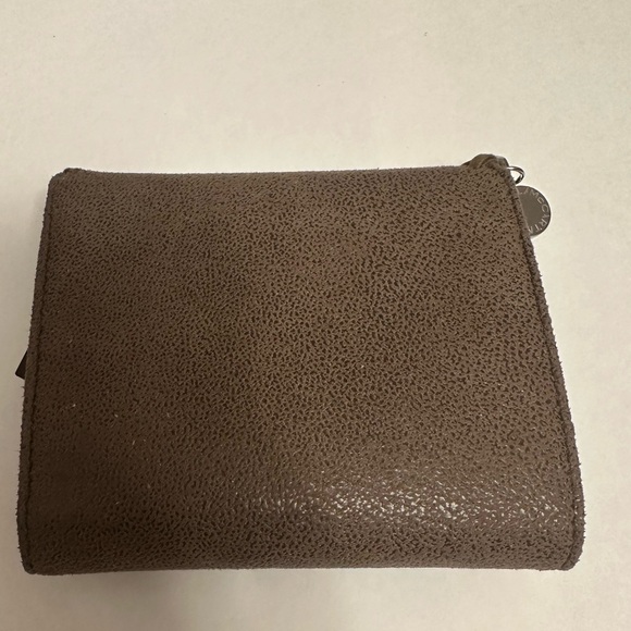 100% Authentic Stella McCartney Dark Taupe Falabella Tri-Fold Wallet - Picture 6 of 7